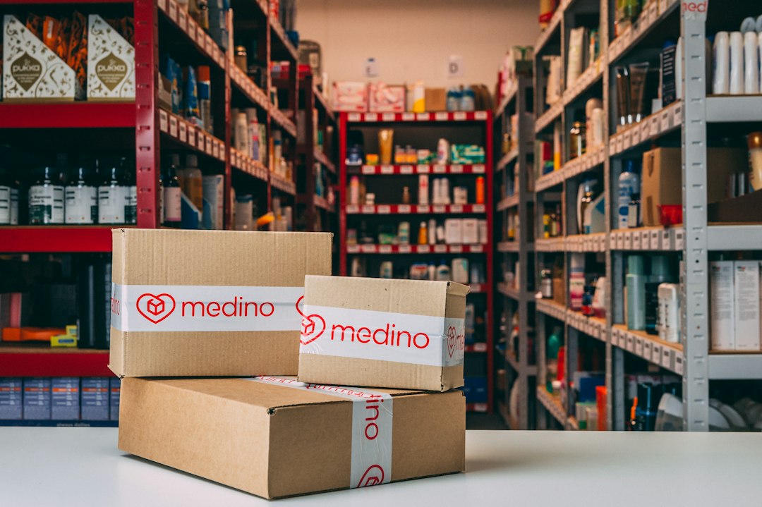 Packaged and labelled stock staged for a private label order