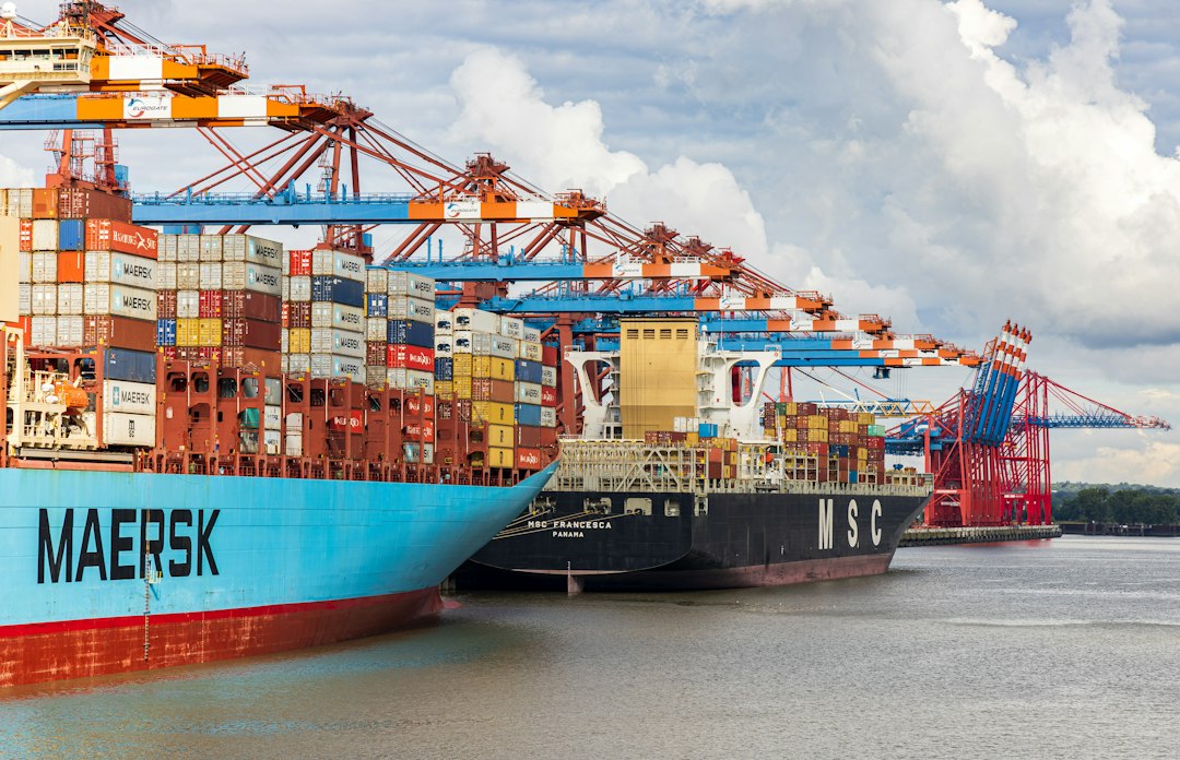 Containers at port, the export leg of a charcoal shipment