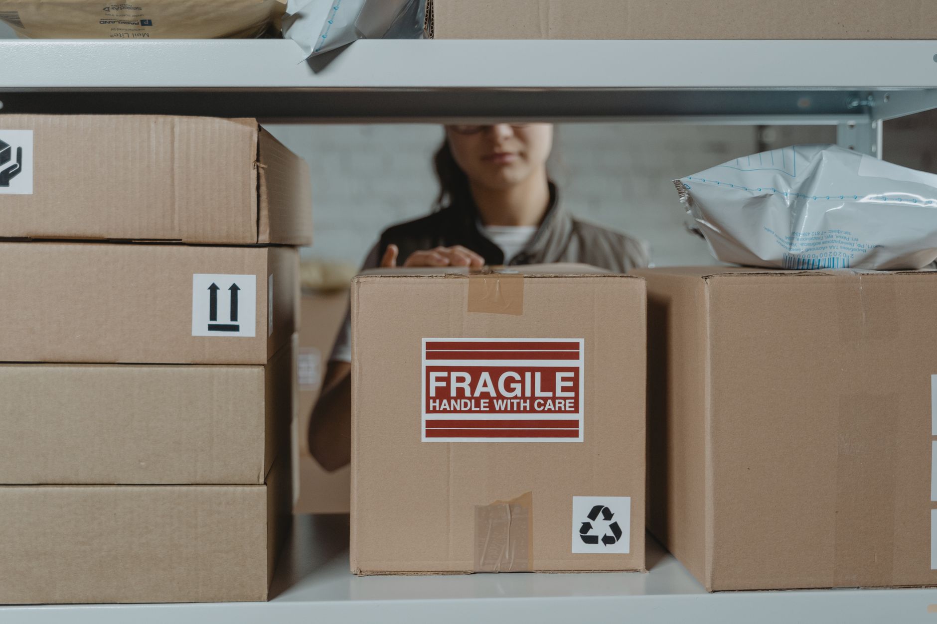 Packaged and labelled stock staged for a private label order