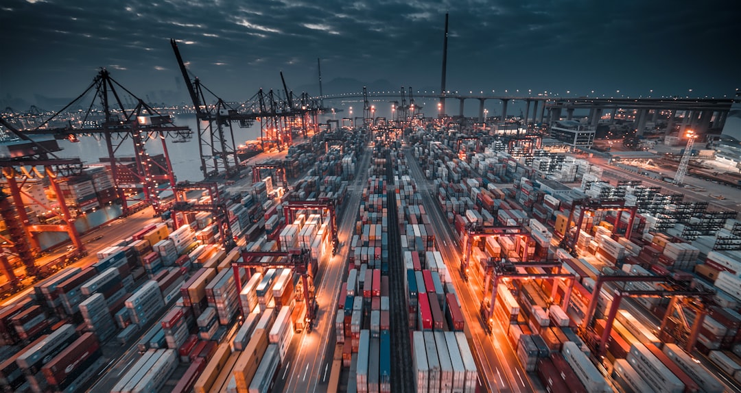 Containers at port, the export leg of a charcoal shipment
