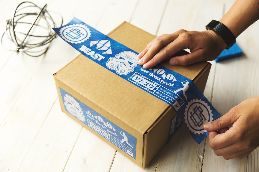 Packaged and labelled stock staged for a private label order