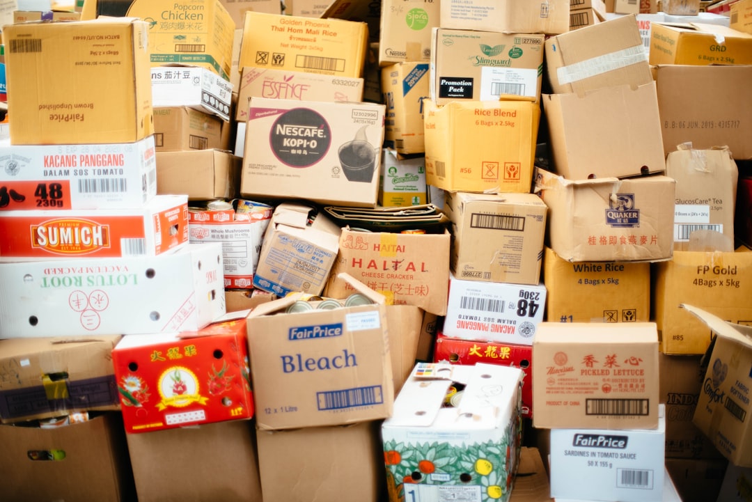 Packaged and labelled stock staged for a private label order