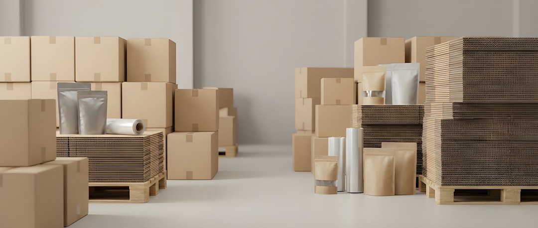Packaged and labelled stock staged for a private label order