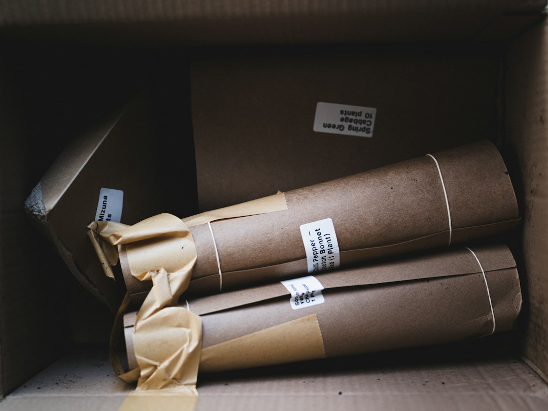 Packaged and labelled stock staged for a private label order