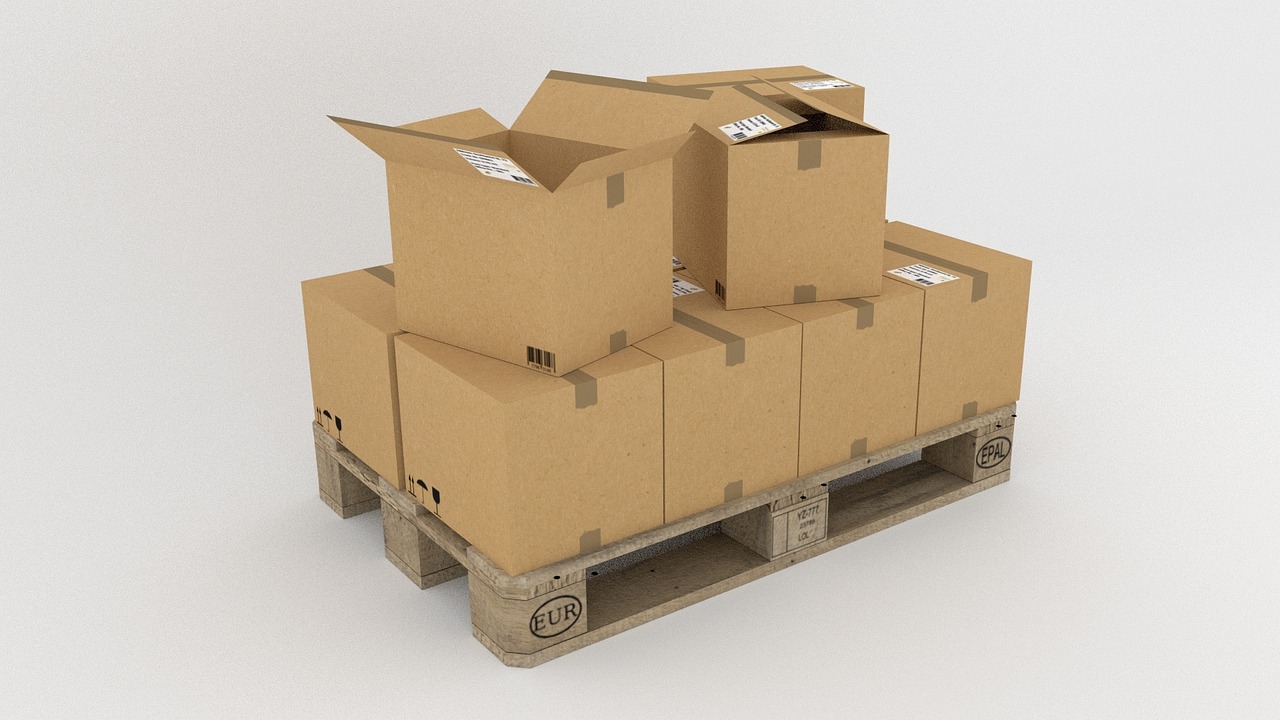Packaged and labelled stock staged for a private label order