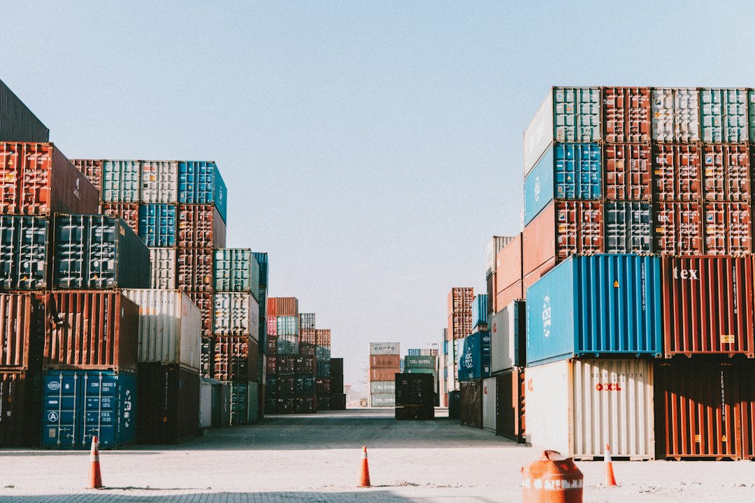 Containers at port, the export leg of a charcoal shipment