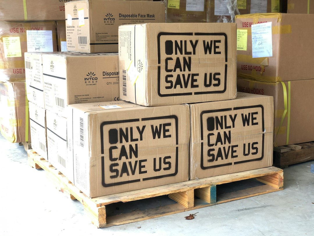 Packaged and labelled stock staged for a private label order